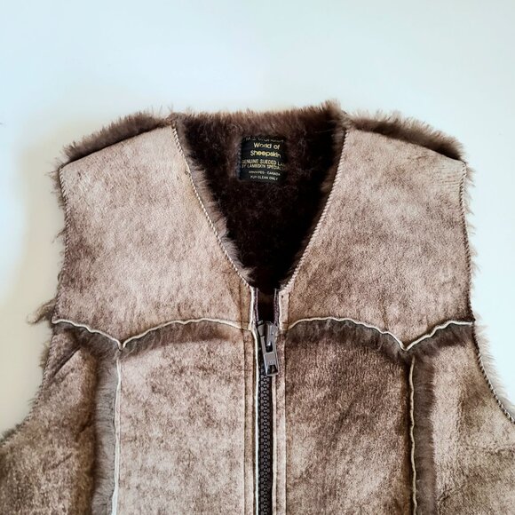 Wonderful World of Sheepskin unisex vest. - Picture 3 of 10